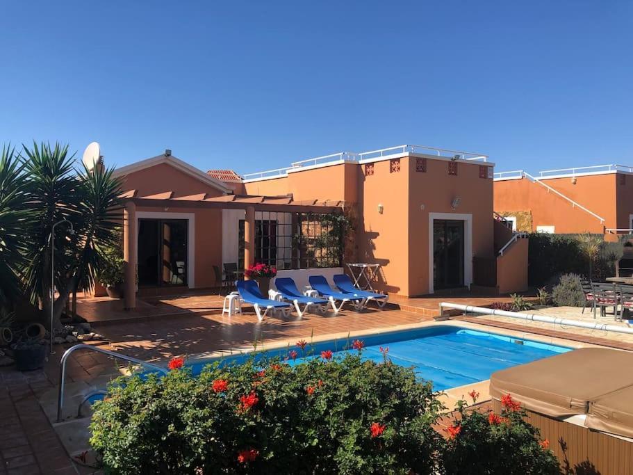 Casa Piedra, Luxury Family Front Line Golf, Hot Tub,Pool Table, 8 Pers, Caleta De Fuste Villa Eksteriør billede