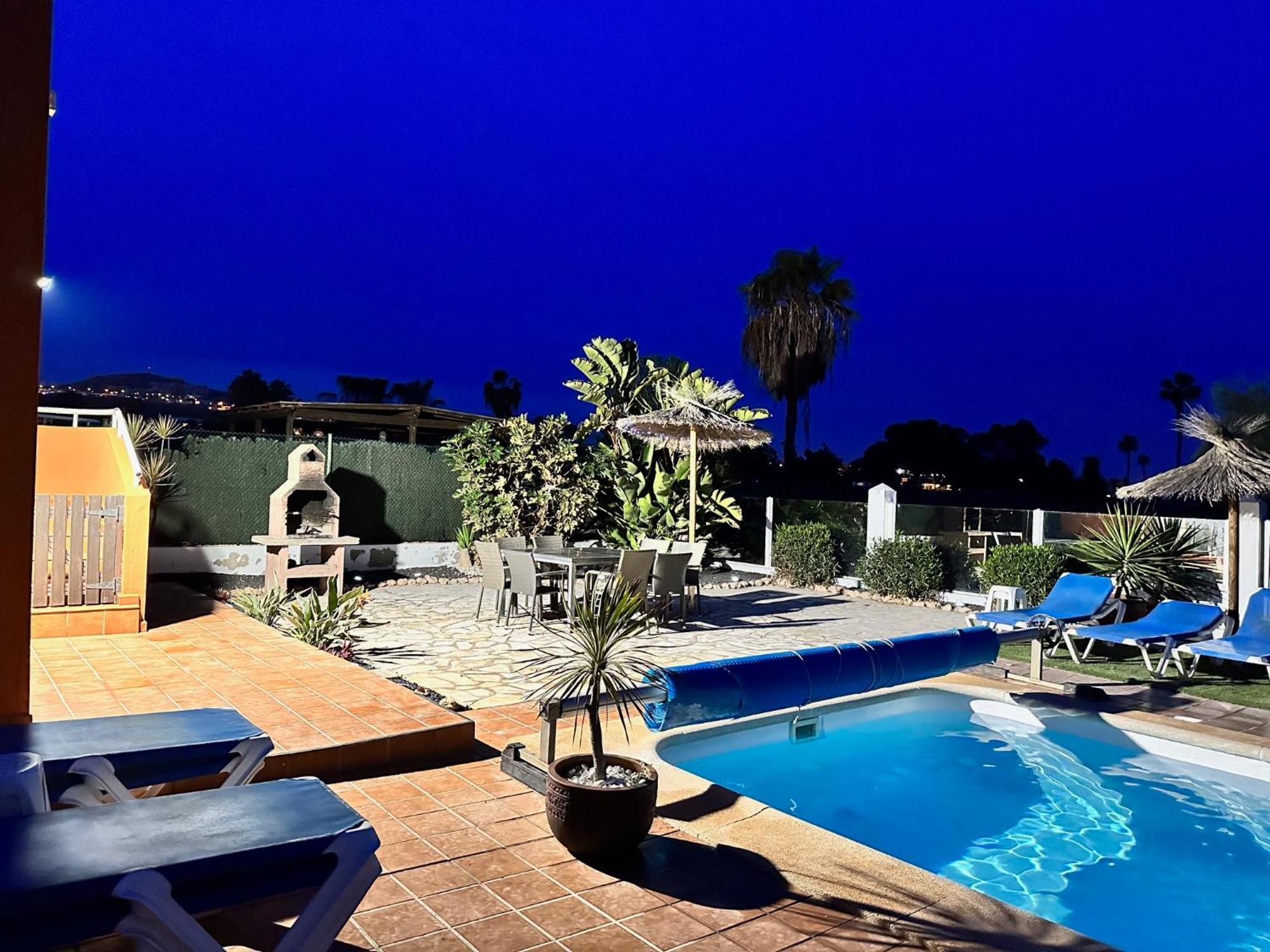 Casa Piedra, Luxury Family Front Line Golf, Hot Tub,Pool Table, 8 Pers, Caleta De Fuste Villa Eksteriør billede