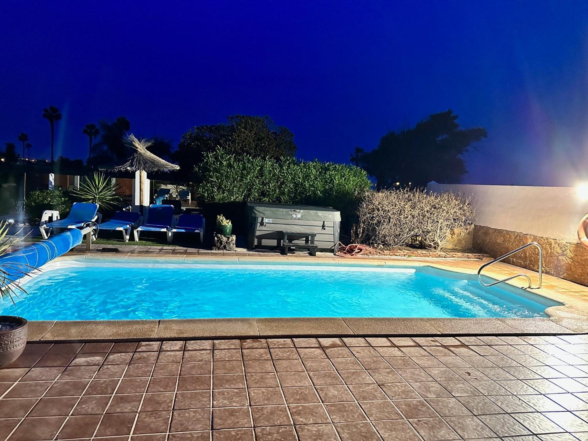 Casa Piedra, Luxury Family Front Line Golf, Hot Tub,Pool Table, 8 Pers, Caleta De Fuste Villa Eksteriør billede